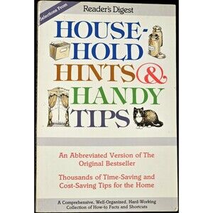 Reader's Digest HOUSEHOLD HINTS & HANDY TIPS Paperback Book